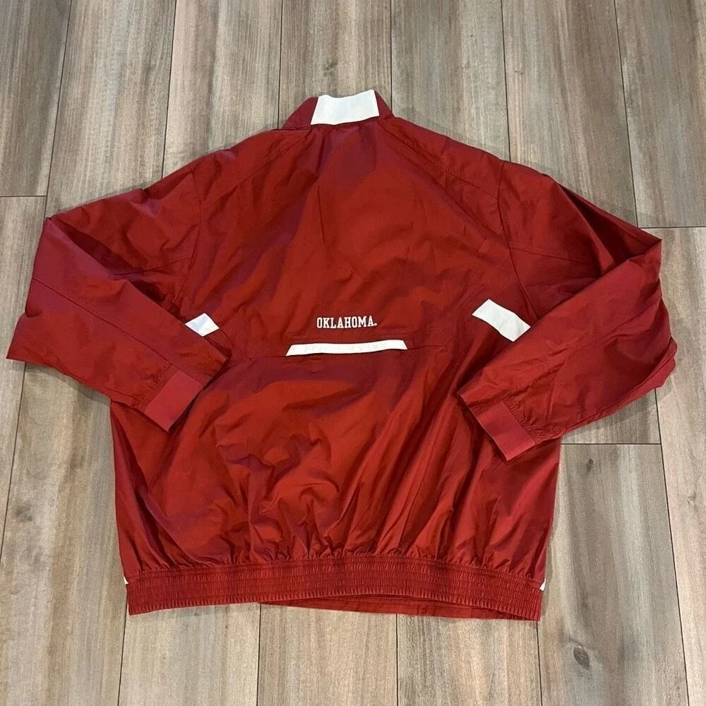 Nike Oklahoma Red Athletic Pullover Hoodie Men Large‎